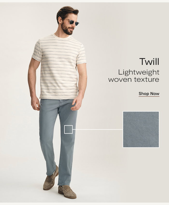 Twill: Lightweight woven texture