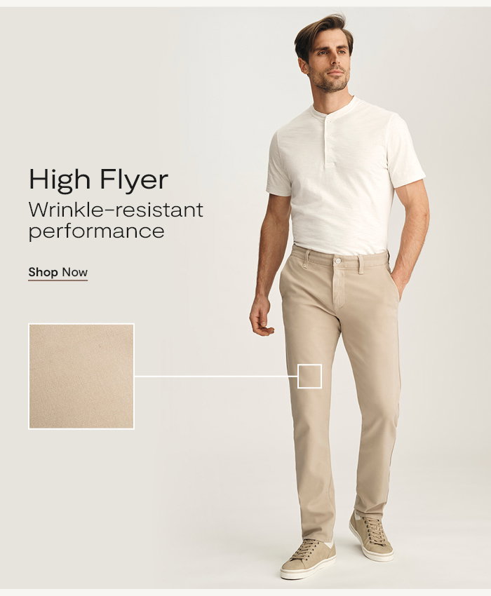 High Flyer: Wrinkle-resistant performance