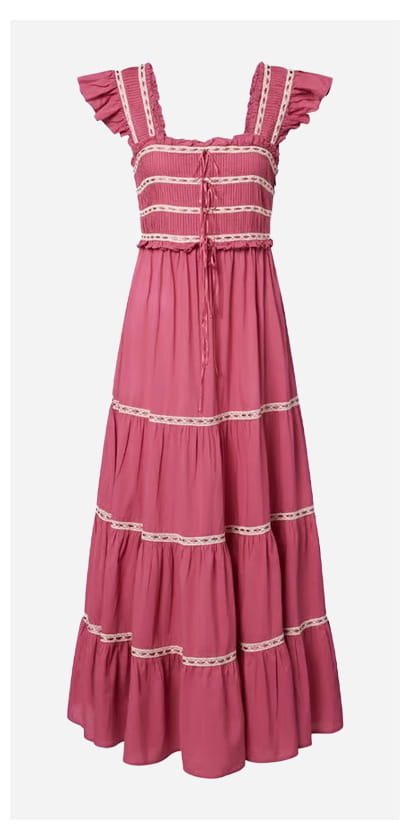 Chandra Dress In Dusty Rose