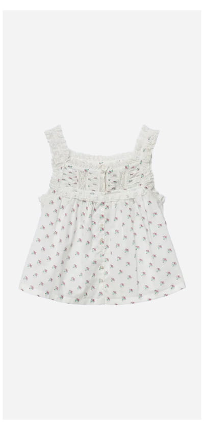 Fidella Top In Posy Calico