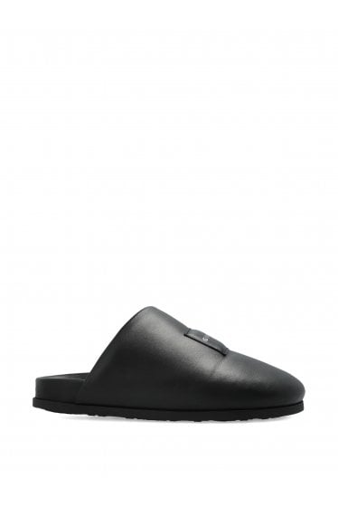 Leather Mules Black