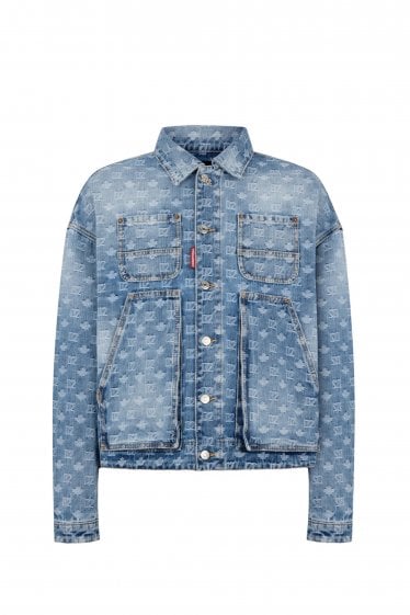 Denim Utility Jacket Blue