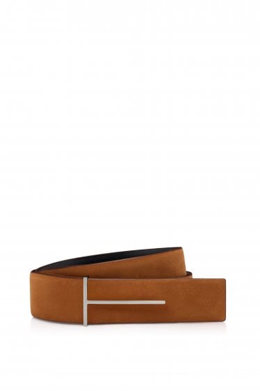 Nubuck Reversible 38mm Belt Tan/Orange