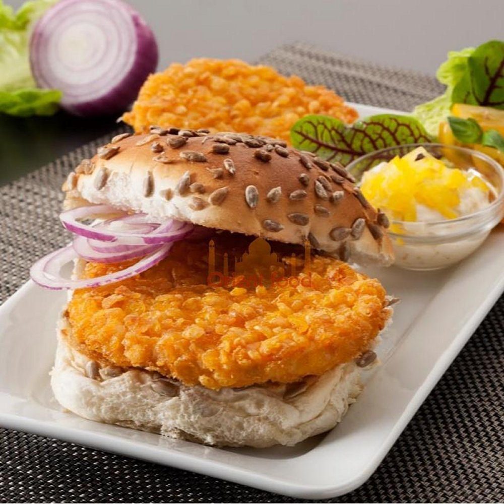 Kip Burger Spicy Crunchy 4x1 kilo (ca 90gram per stuk) *HALAL* | MegaFoodStunter