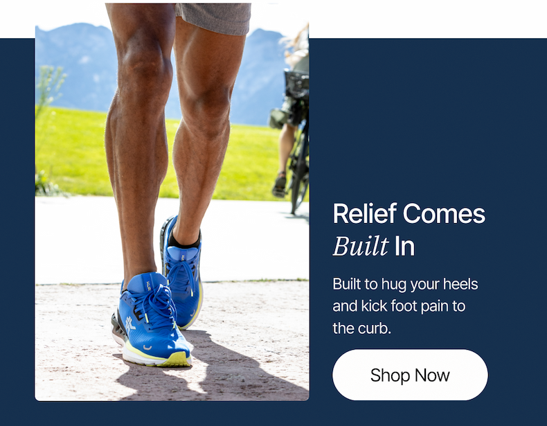 Relief Comes Built In - Advanced KURUSOLE - TRIPLE MAX Ion Distance Runner