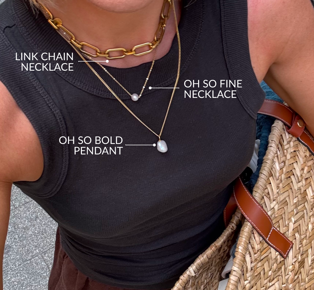 Link Chain Necklace, Oh So Fine Necklace, Oh So Bold Pendant Link Chain Necklace, Oh So Fine Necklace, Oh So Bold Pendant