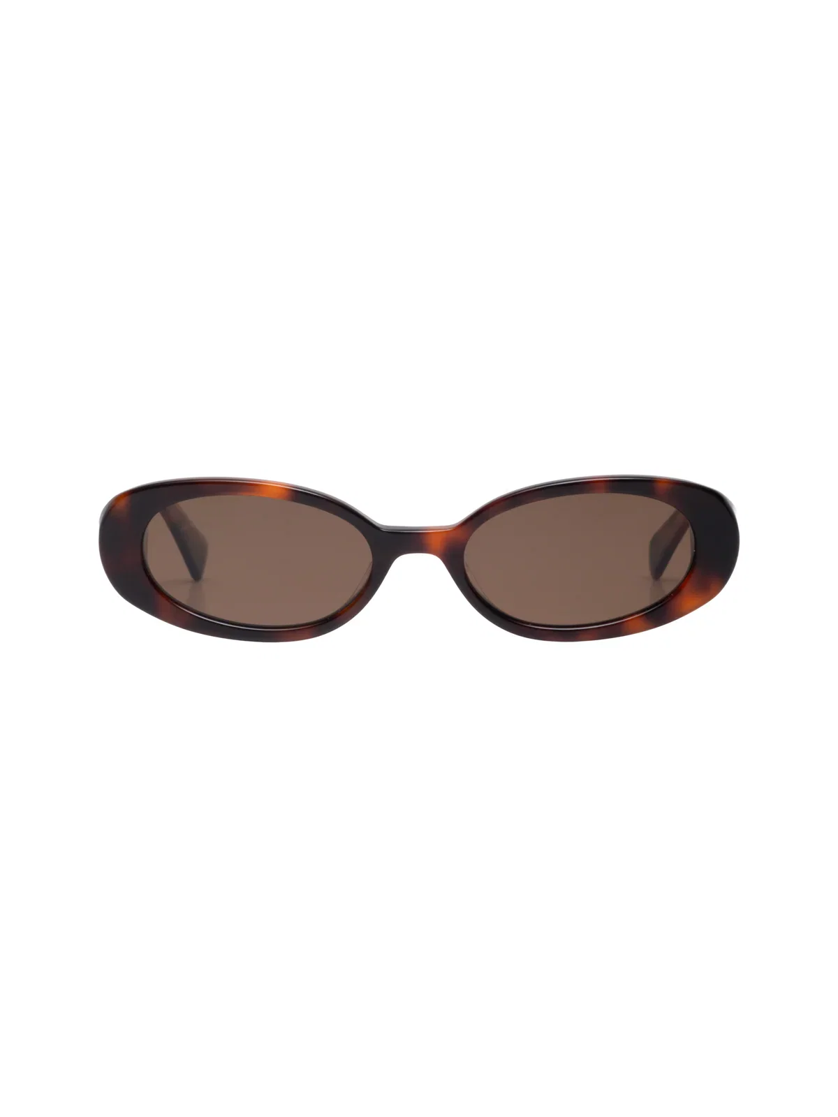 Image of Carolyn Oval Sunglasses in Tortoise