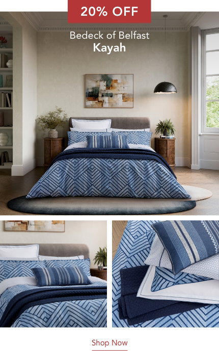 20% Off Bedeck of Belfast Kayah Bedding in Indigo