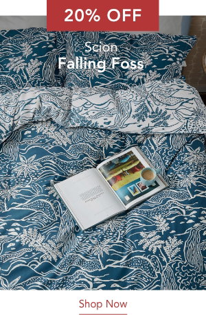 20% Off Scion Falling Foss Bedding in Denim