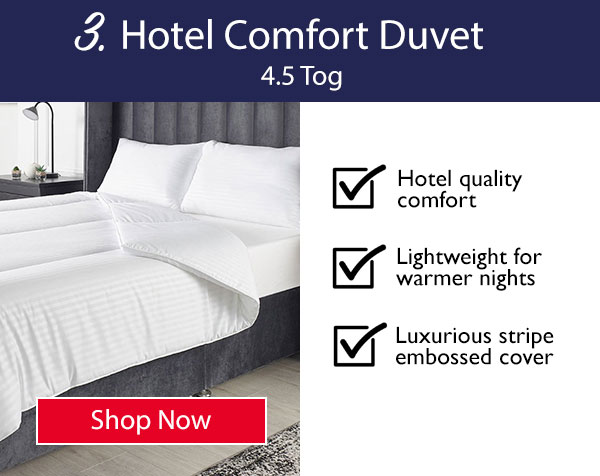 Hotel Collection Comfort 4.5 Tog Cool Summer Duvet