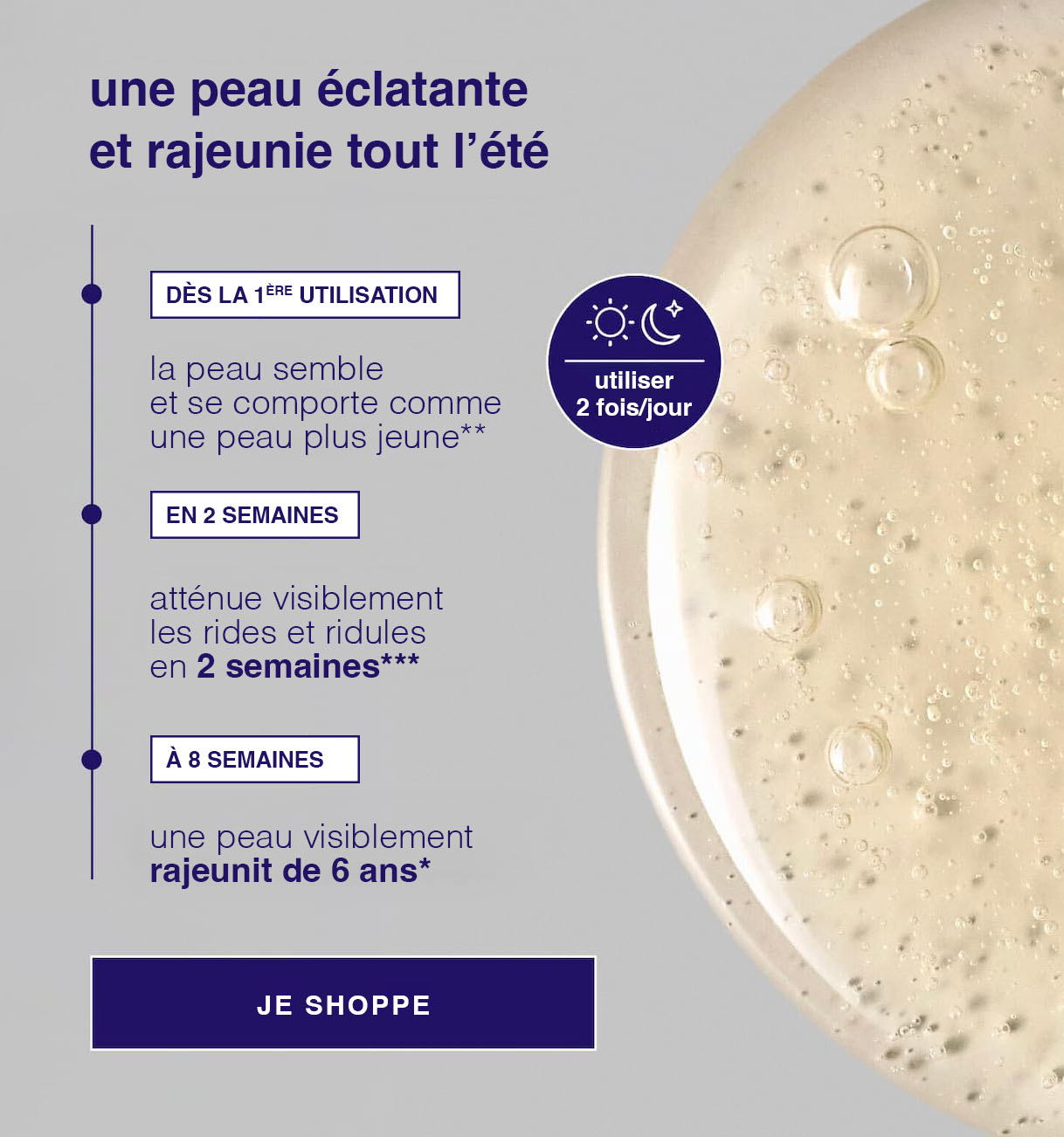 Des résultats prouvés en 8 semaines*