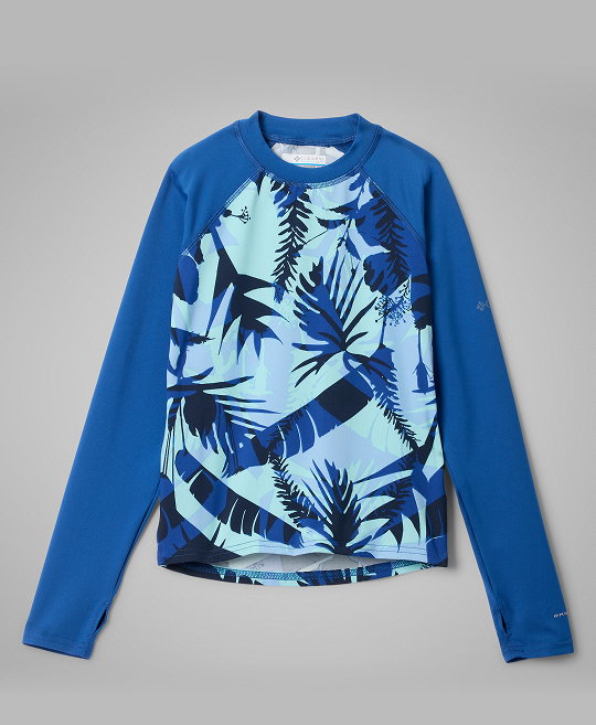 Kids’ Sandy Shores Printed Long Sleeve Sunguard Shirt