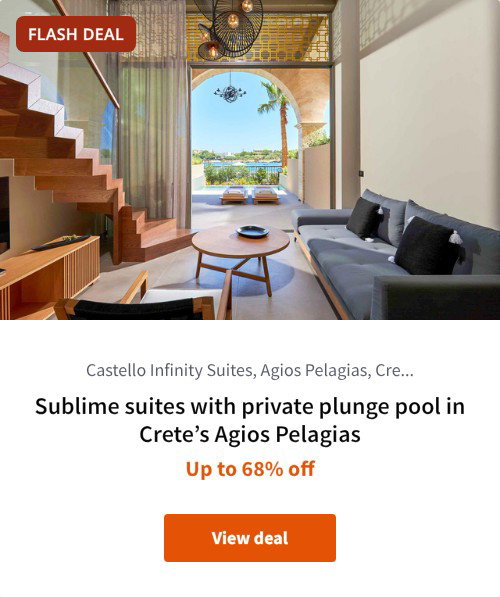 Sublime suites with private plunge pool in Crete%27s Agios Pelagias