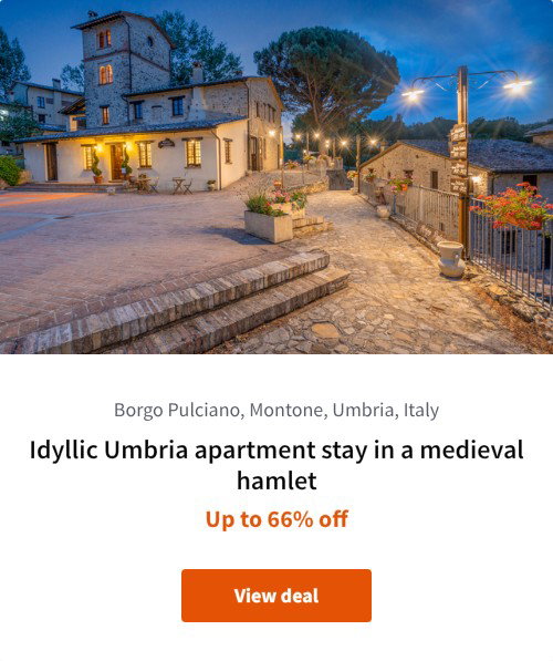 Idyllic Umbria apartment stay in a medieval hamlet