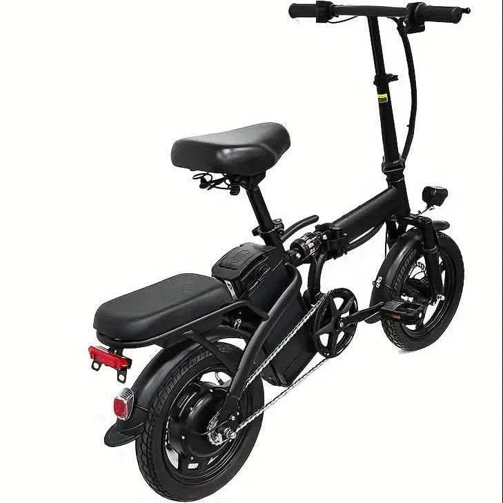 Image of 14" Folding Electric Bike 48V Lightweight E-Bike 330LB Load 19MPH 28-Mile Range