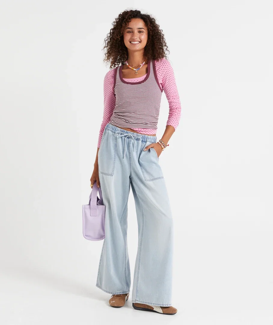 REMI WIDE LEG ELASTICATED JEAN