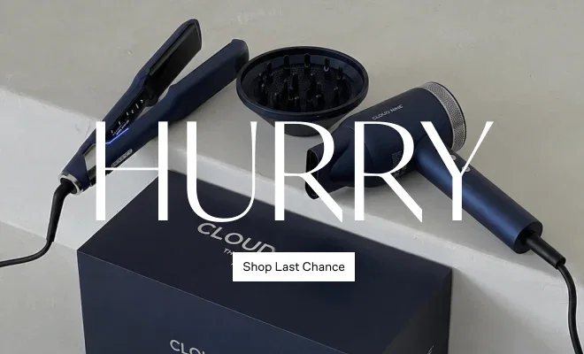 Header image stating 'HURRY' featuring the Contouring Wide Iron and The Airshot Pro ( Midnight Blue)