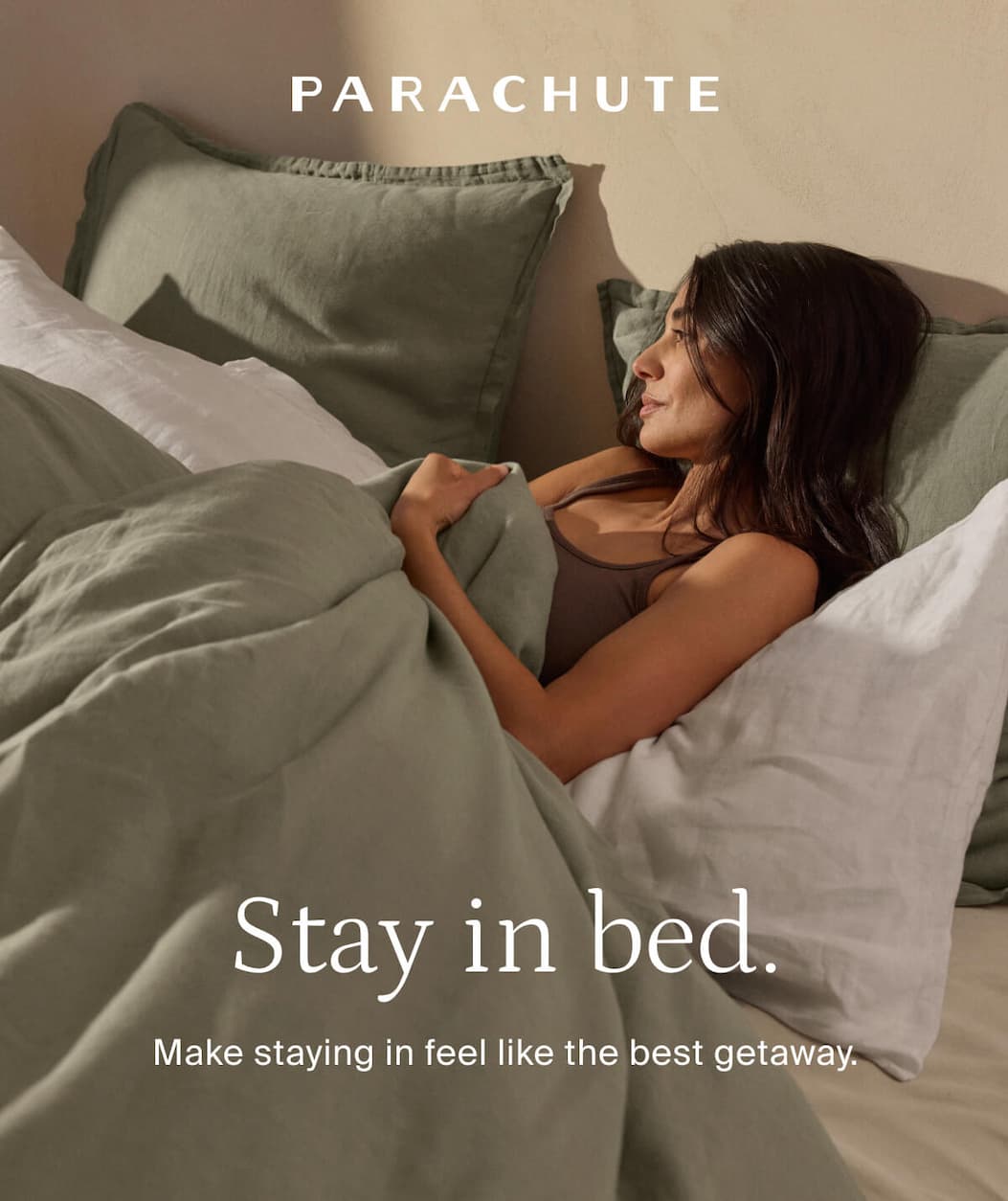 parachute, stay in bed