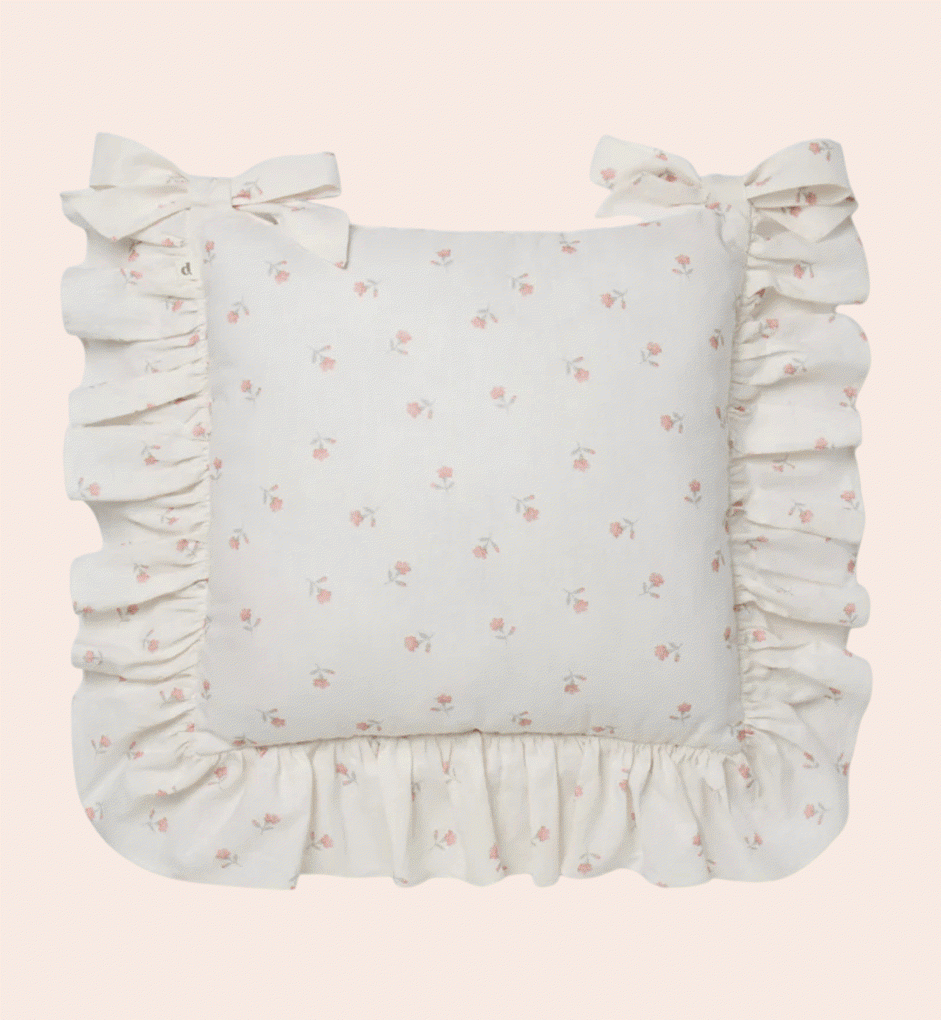 Pearl Posy Bud Frill Linen Blend Seat Pad