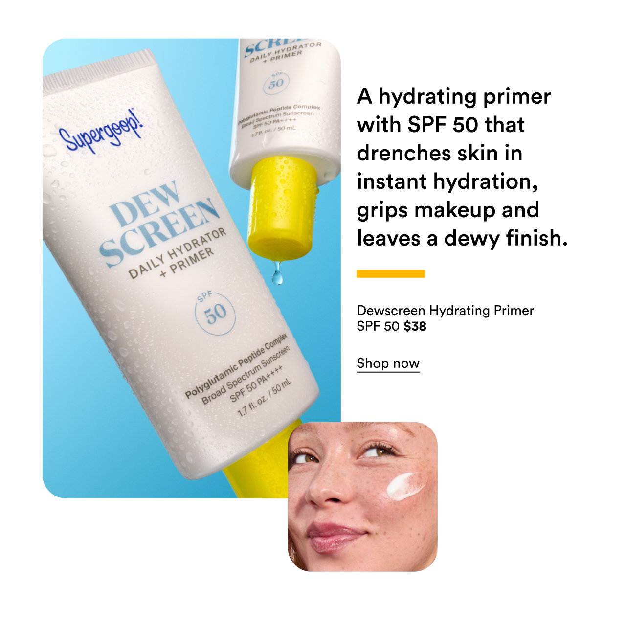 Dewscreen Hydrating Primer SPF 50 | Shop now
