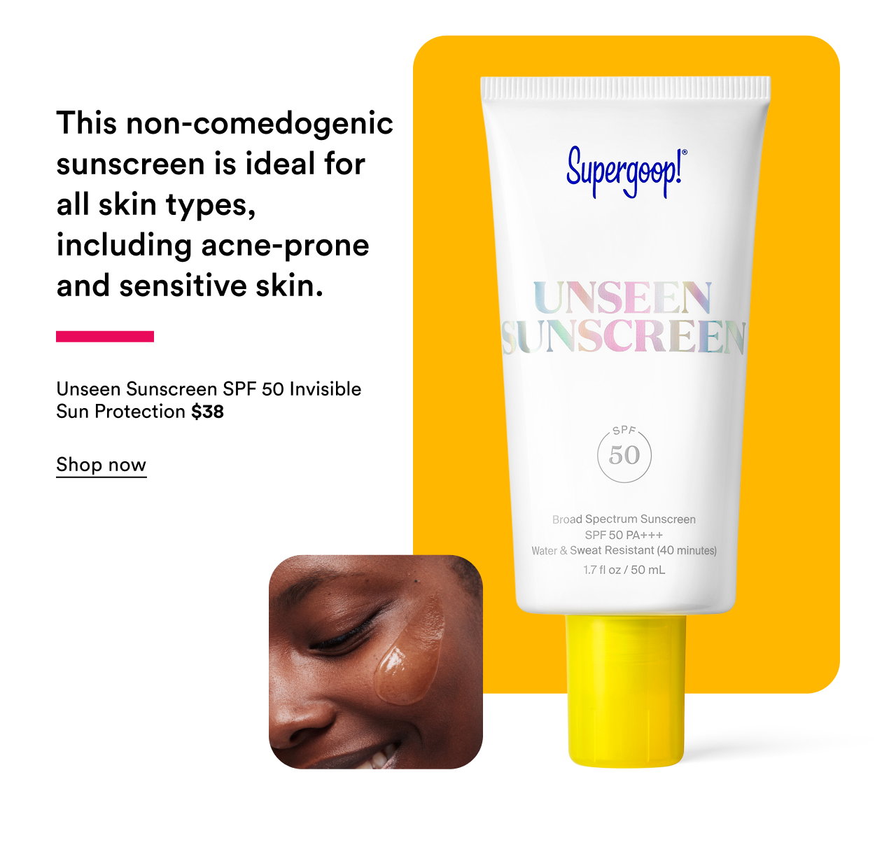 Unseen Sunscreen SPF 50 Invisible Sun Protection | Shop now