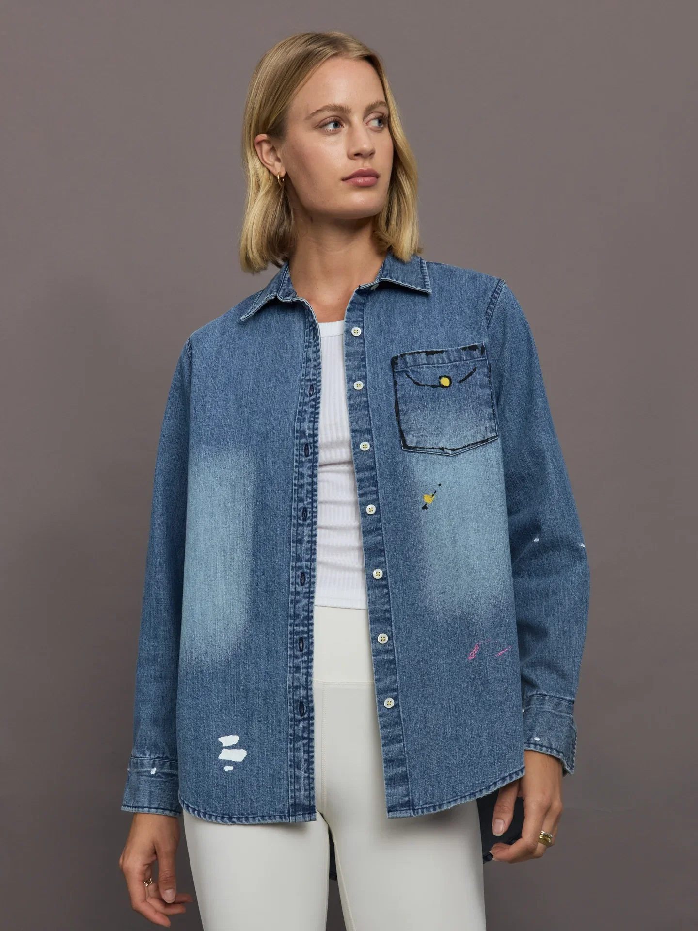 Mia Studio Shirt - True Denim
