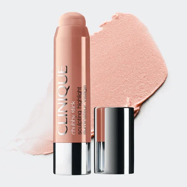 Packshot of cleanser with swatch of product behind