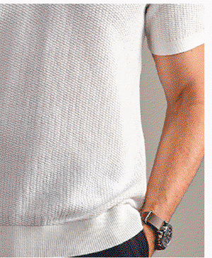 Fine Knit Sweater Polo