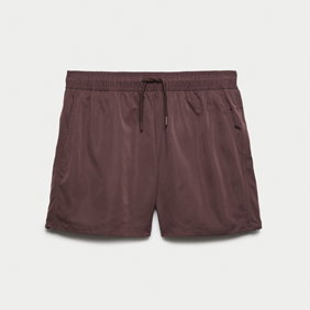 Chestnut Quick Dry Plain Swim Shorts