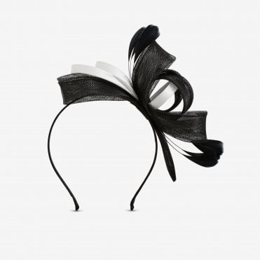 Jon Richard Medium Mono Fascinator Headband