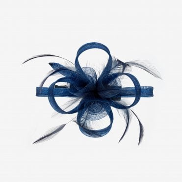Jon Richard Navy Small Clip Fascinator