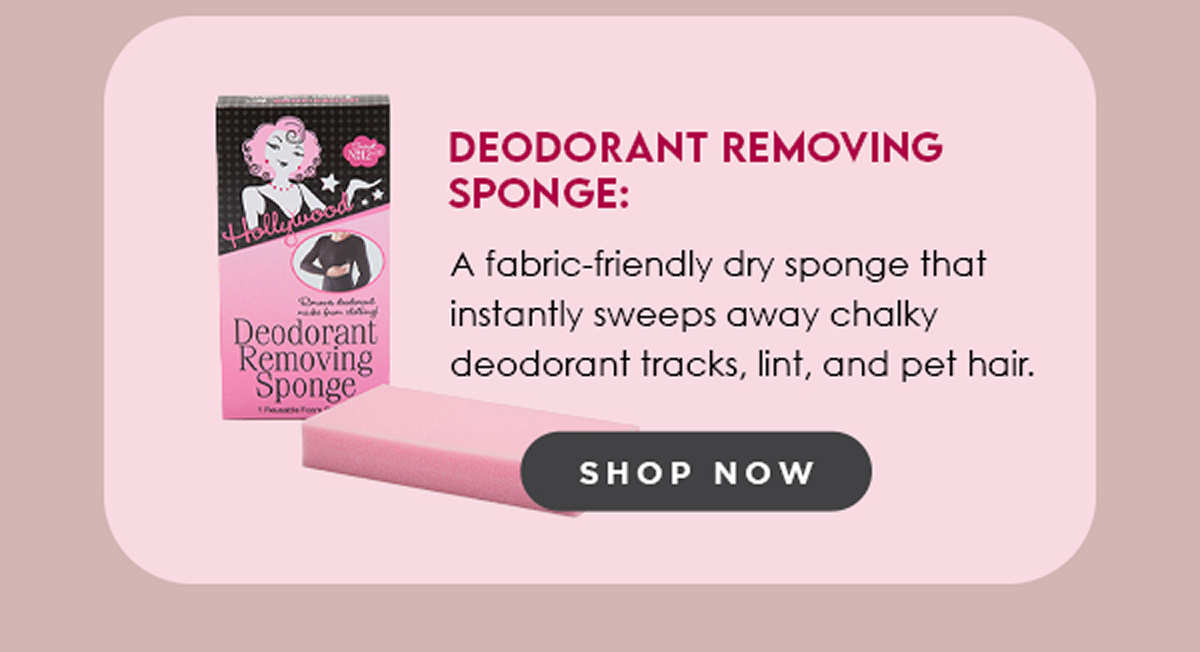 deodorant removing sponge
