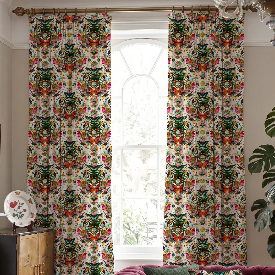 Carrie Neely Paradise Lost Velvet Curtains