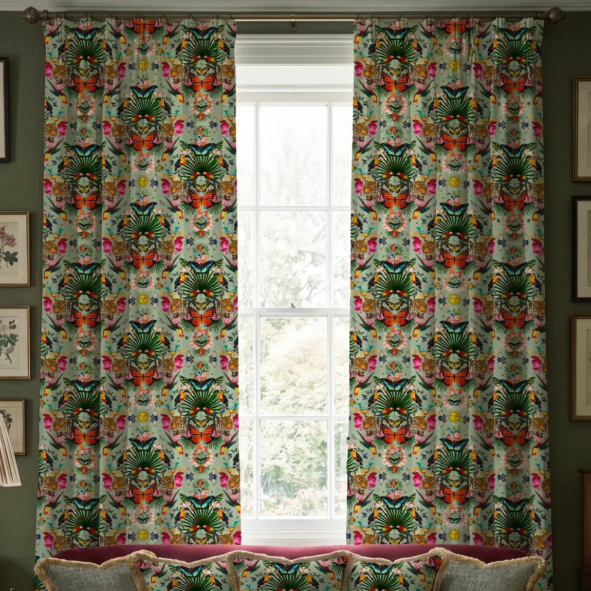 Carrie Neely Paradise Lost Velvet Curtains