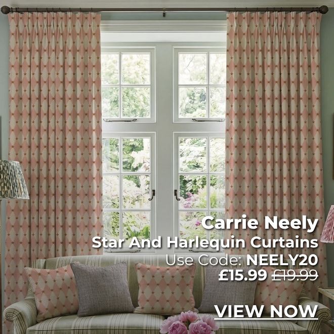 Carrie Neely Star And Harlequinn Curtains