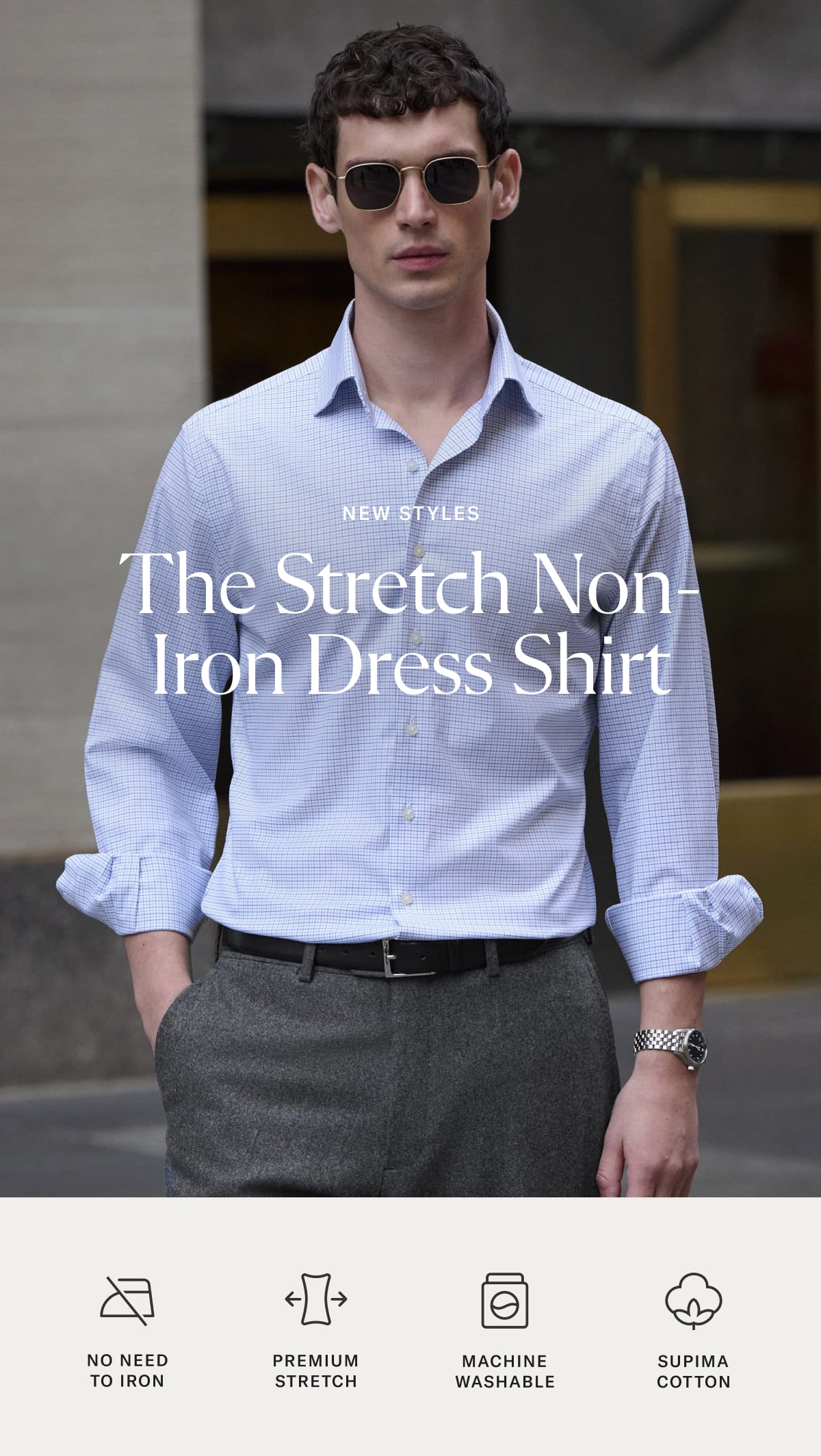 New Styles: The Stretch Non-Iron Dress Shirt