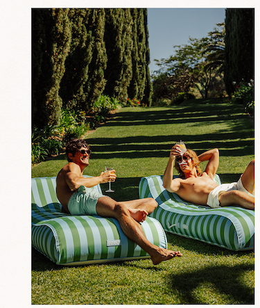 Fabric Sunbed Lounger