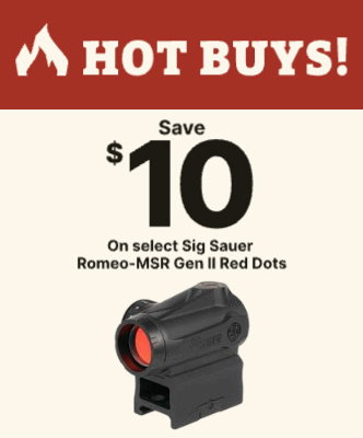Save $10 on Select Sig Sauer Romeo-MSR Gen II
