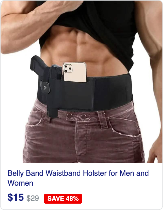 Belly Band Waistband Holster for Men and Women