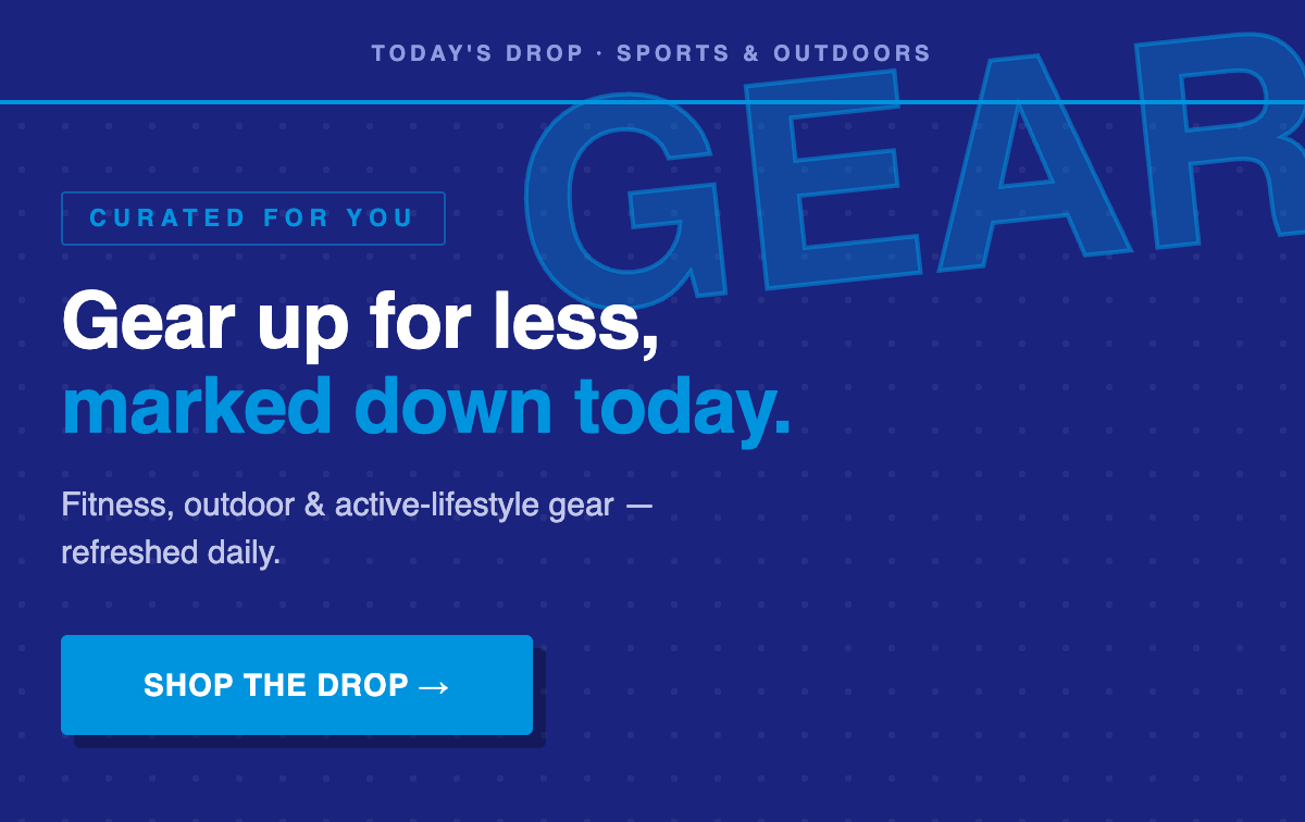 Sports & Outdoors deals hero