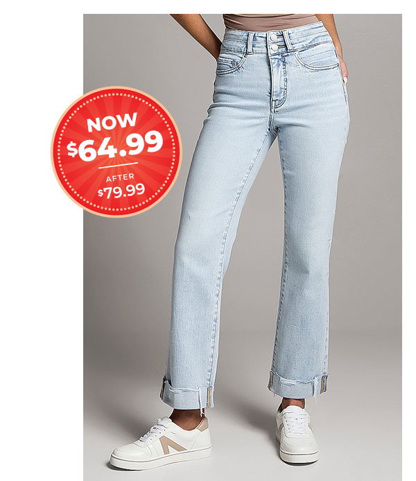 Billie Cropped Straight Jean