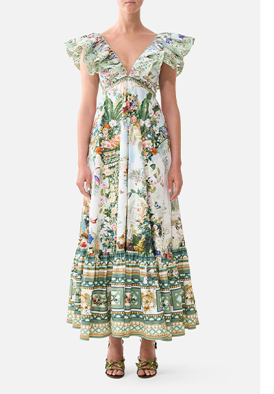 FRILL NECK DRESS WITH HARDWARE | ART FOR THE EMPRESS