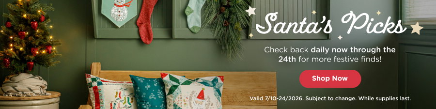 Santa's Picks. Check back daily now through the 24th for more festive finds. Shop now. Valid through 7/24/26. Subject to change. While supplies last. Select styles.