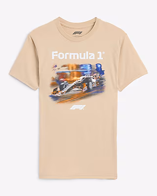 Formula 1 Graphic Tan T-Shirt