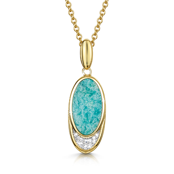 Siren of the Sea Amazonite Pendant