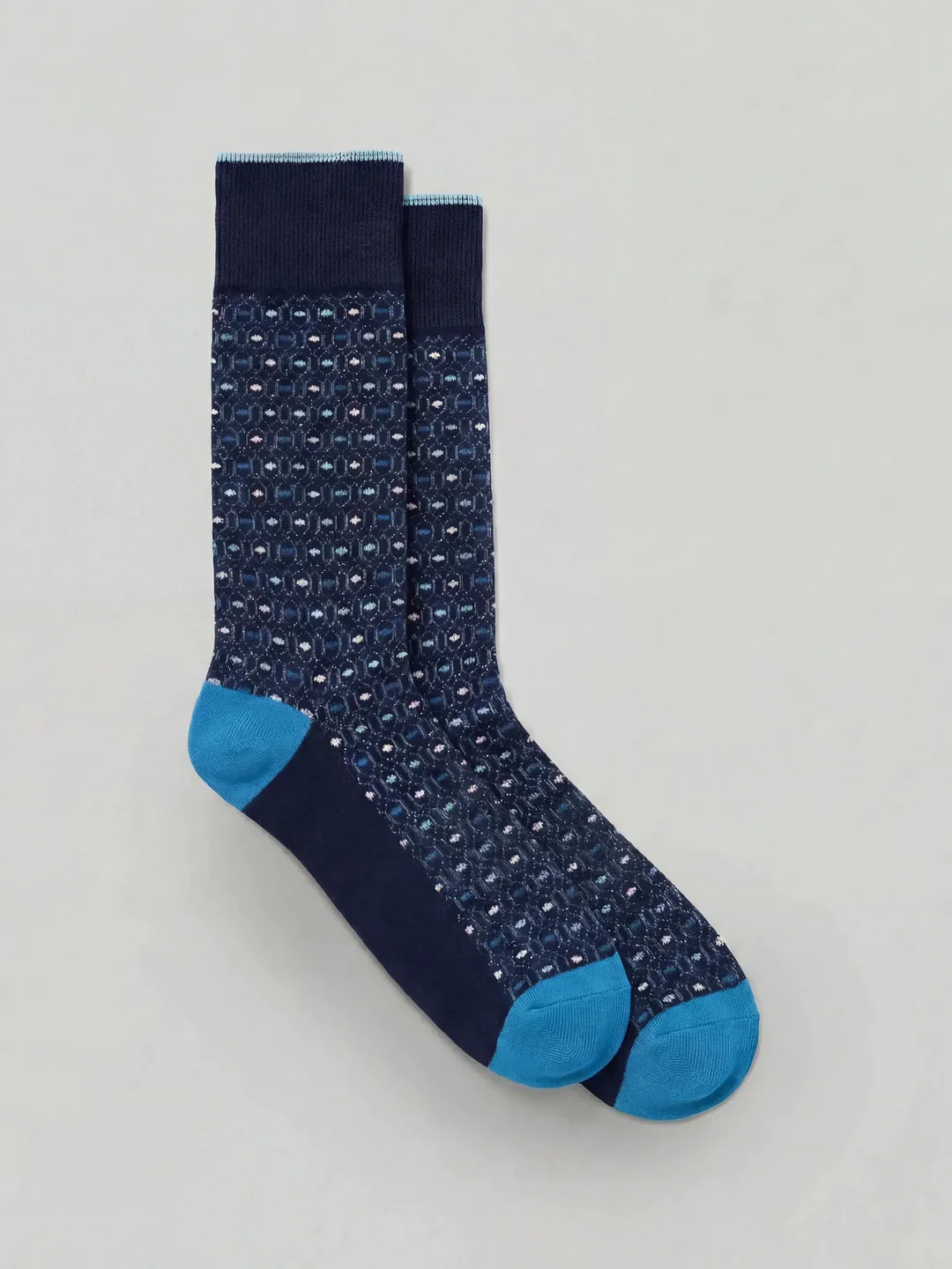 Neat Allover Print Crew Socks Neat Allover Print Crew Socks