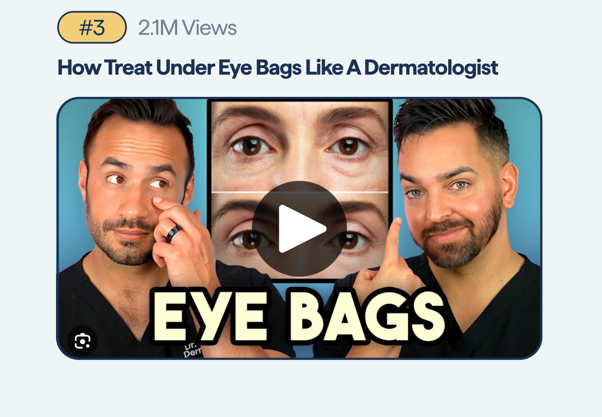 How Treat Under Eye Bags Like A Dermatologist