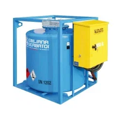 Image of Réservoir mobile acier Traspo 450 L Gasoil, normes ADR - pompe 12V (60 l/min), pistolet automatique avec tuyau 5 m
