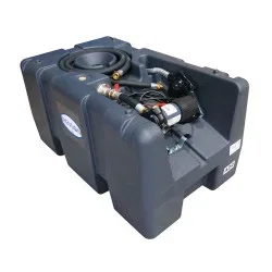 Image of Cuve de ravitaillement mobile fuel Renson - 200 L - Pompe 12V 40L/min, pistolet automatique