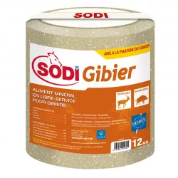 Image of Bloc à lécher cylindrique SODI GIBIER - 12 kg - A l'unité ou en palette